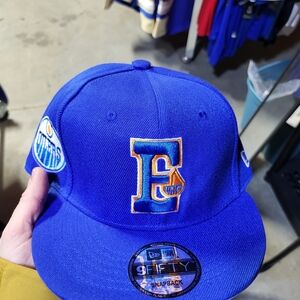 Blue New Era Snapback Cap Edmonton euler's unique hats Various Styles 30$ Each